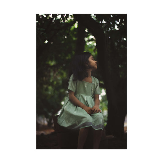 Green Jamdani Dress