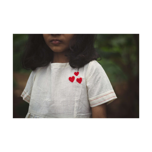 Heart Khadi Dress