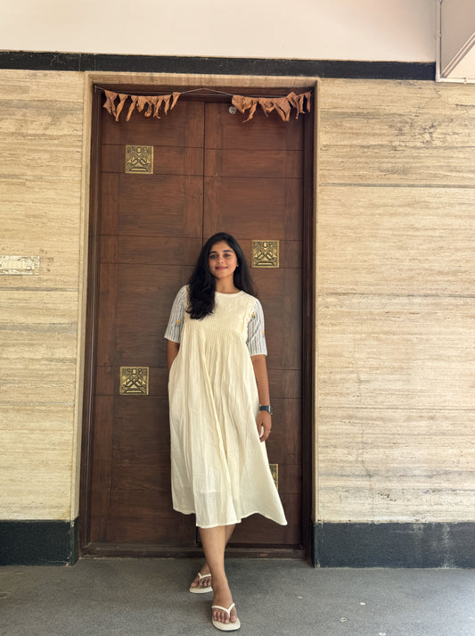 Khadi Pintuck Dress