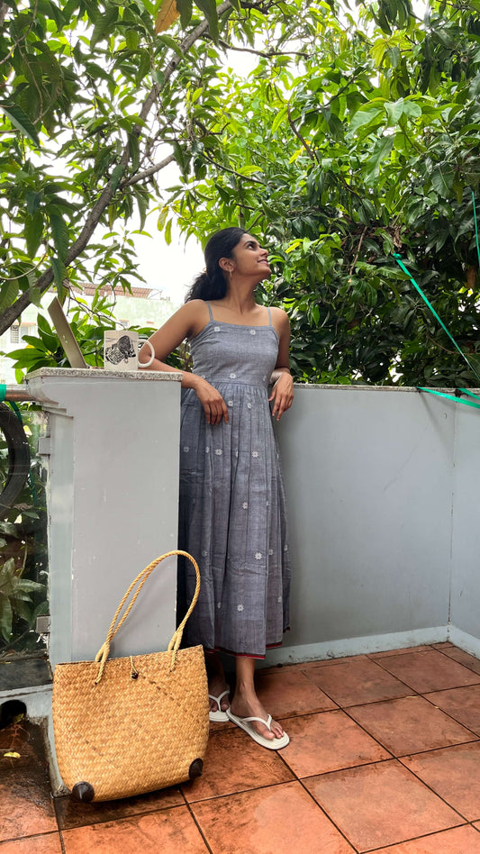 Khadi Spaghetti Dress