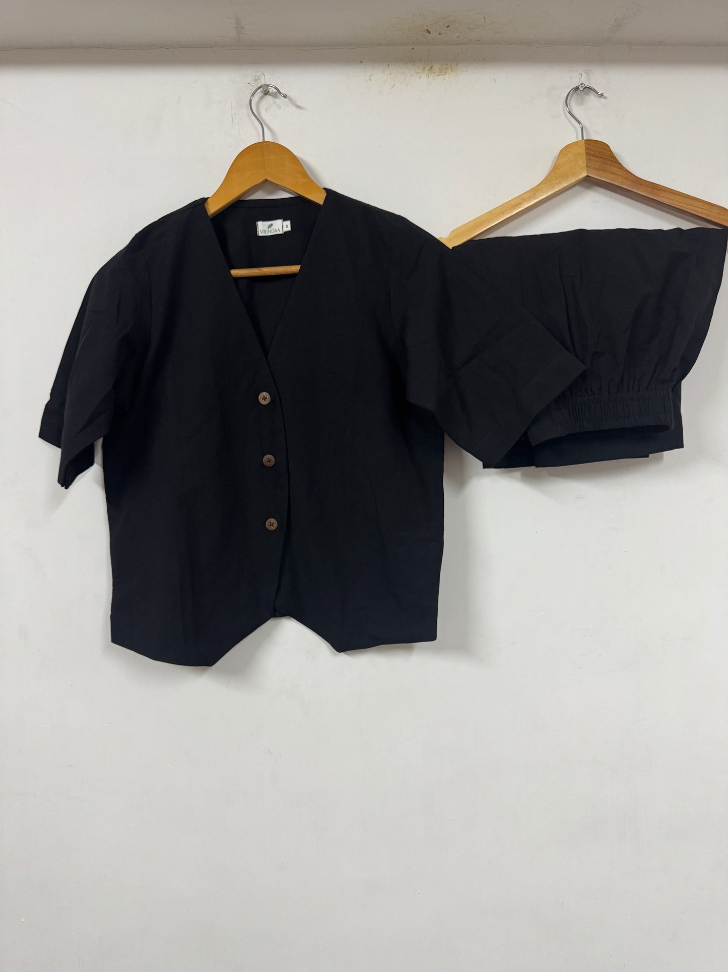 The Classic Noir Two-Piece Vest Set