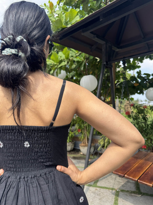 Jamdani Spaghetti Dress