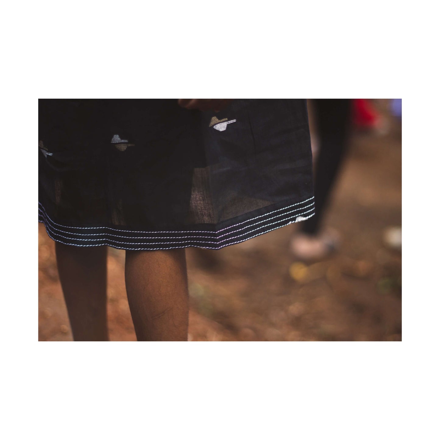 Black Jamdani Dress
