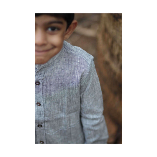 Grey Khadi Shirt