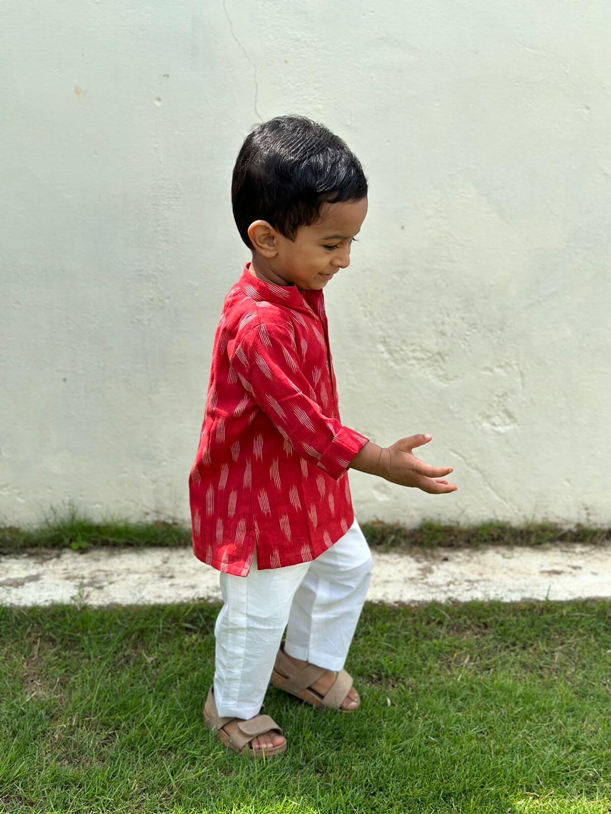 Ikkat Kurta Set