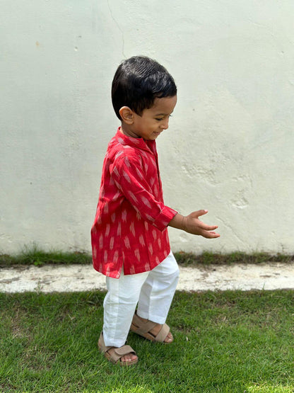 Ikkat Kurta Set
