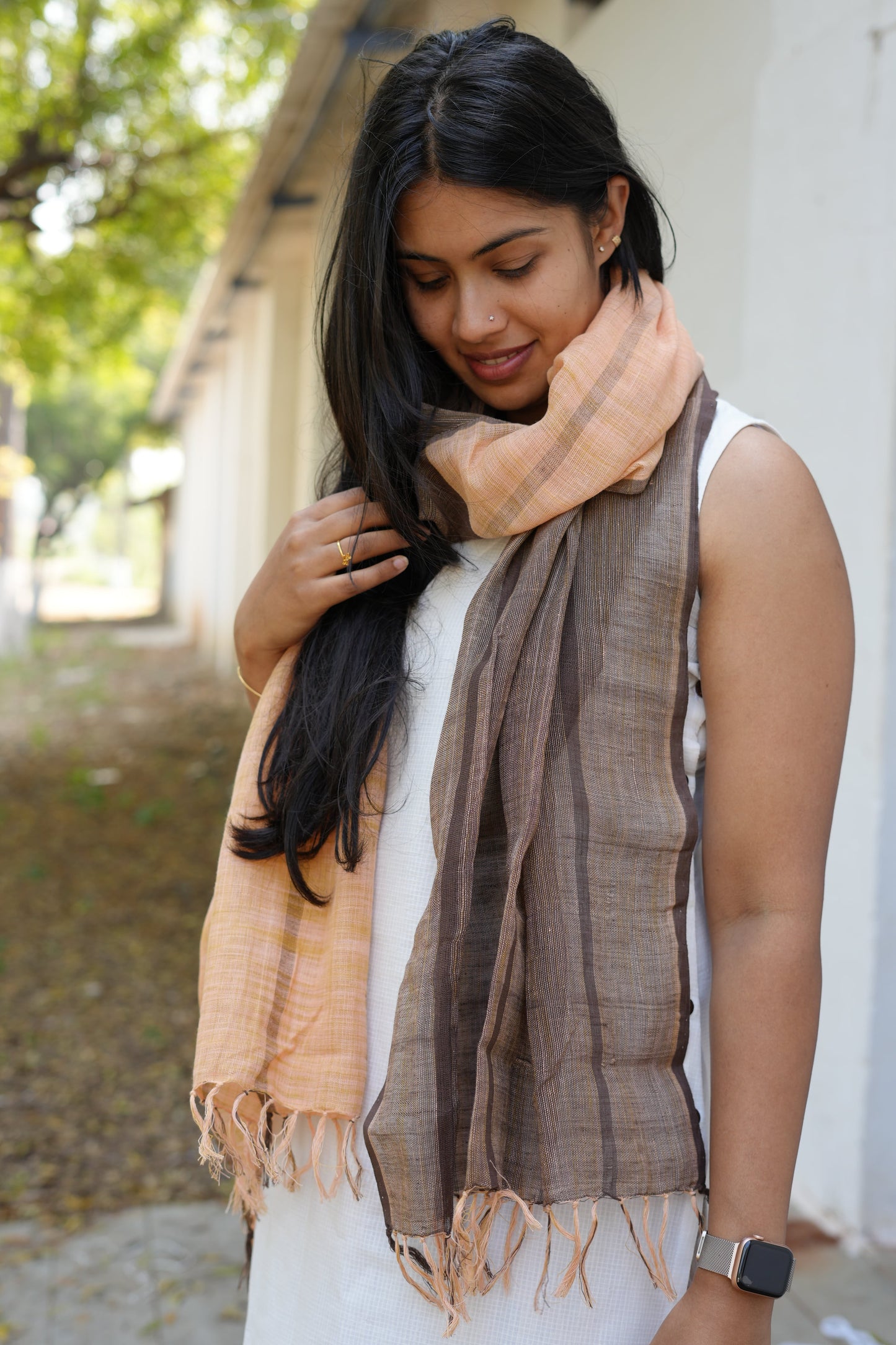 Green Khadi Stole
