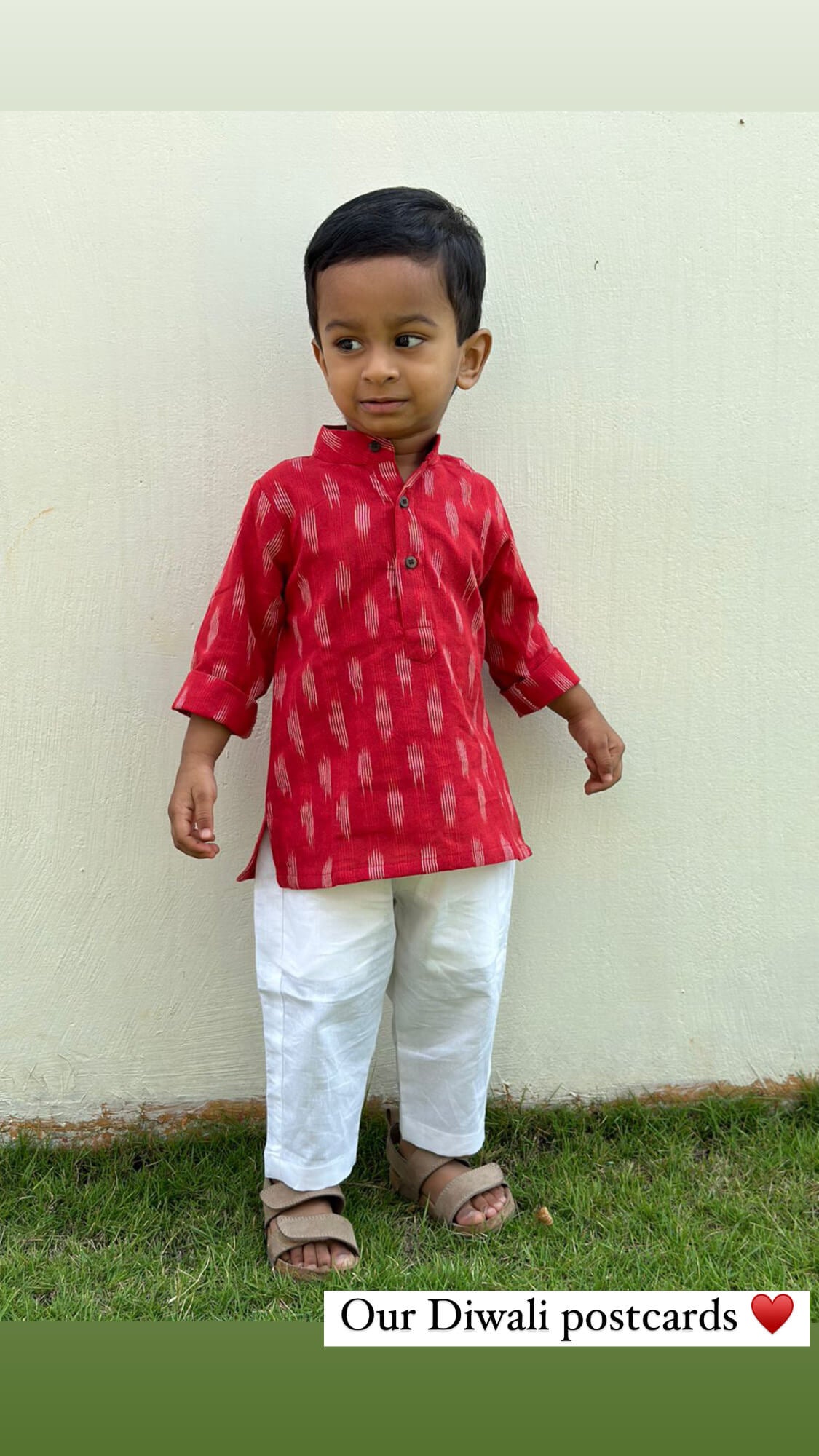 Ikkat Kurta Set