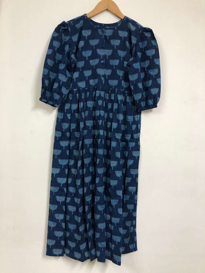 Indigo Floral Dress