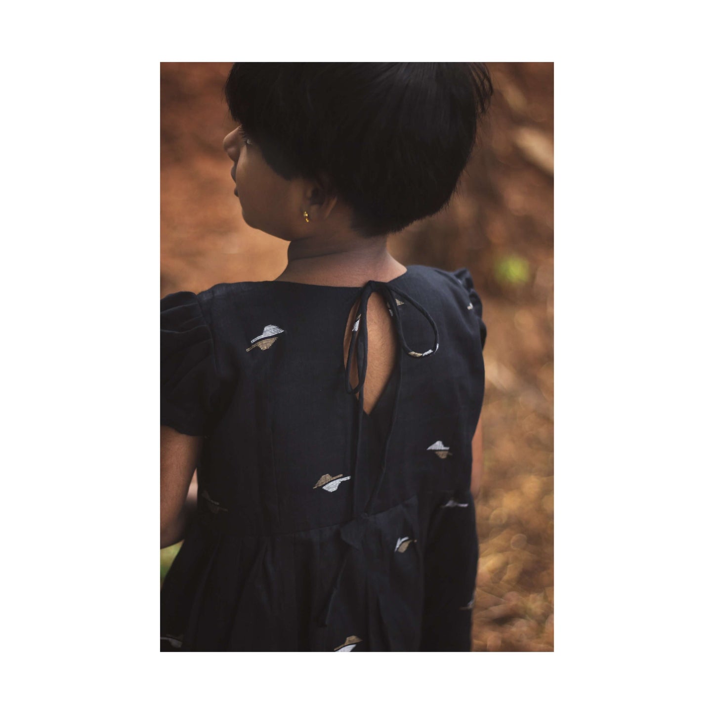 Black Jamdani Dress