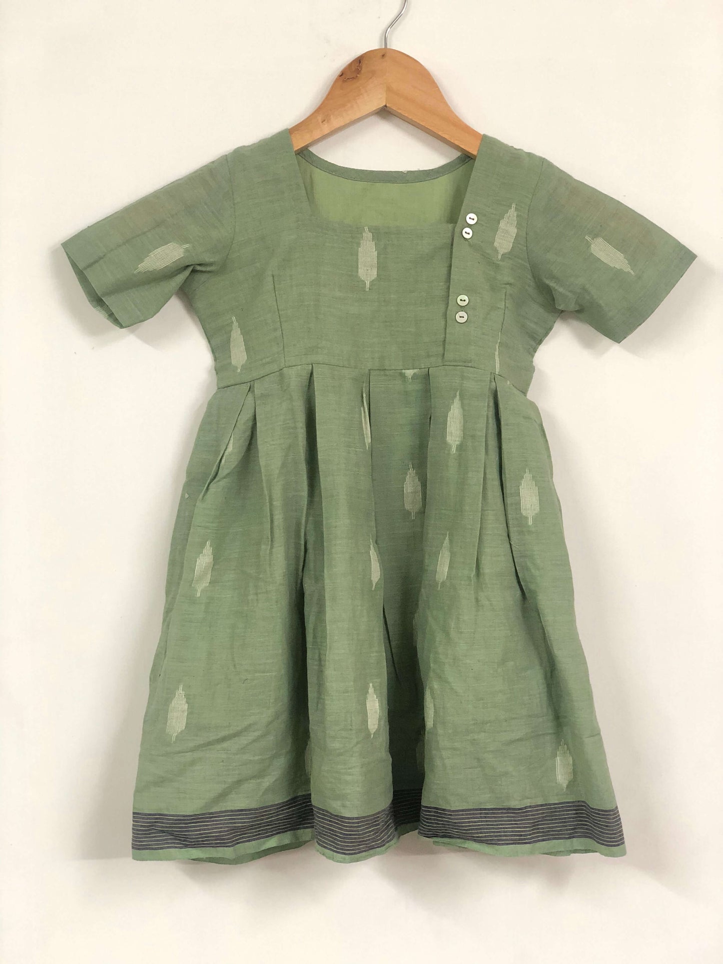 Green Jamdani Dress