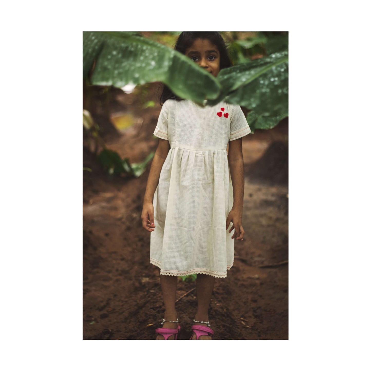 Heart Khadi Dress