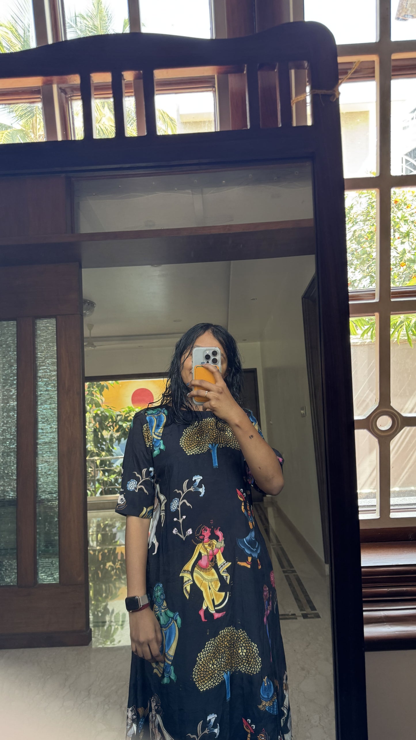 Black Kalamkari Coord Set