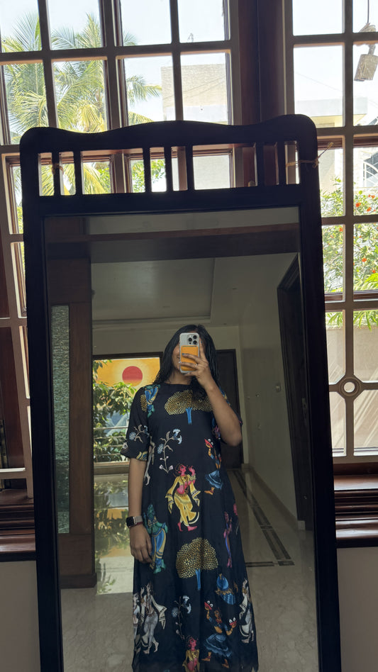 Black Kalamkari Coord Set