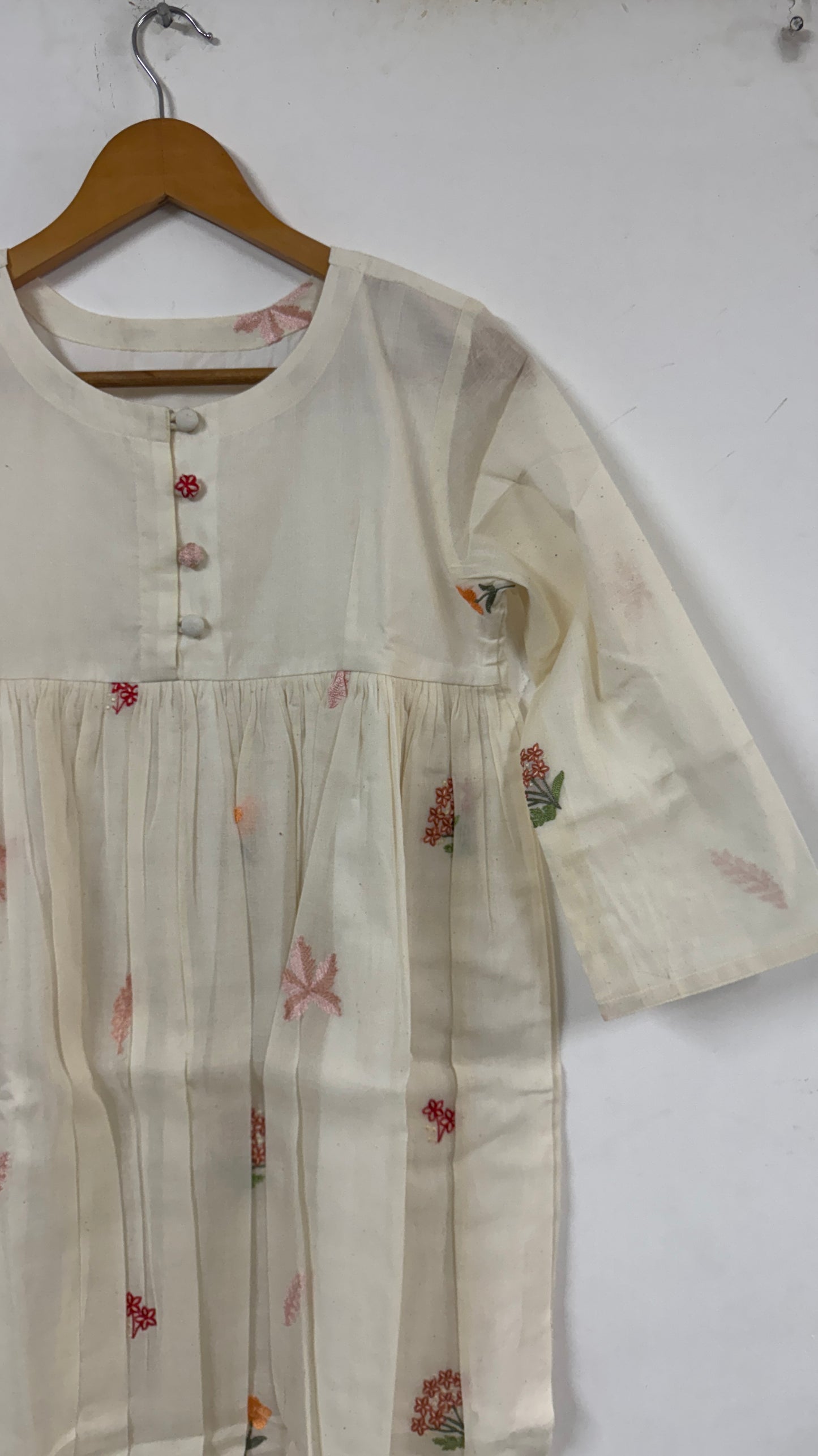 Ivory Polka Dot Tiered coord