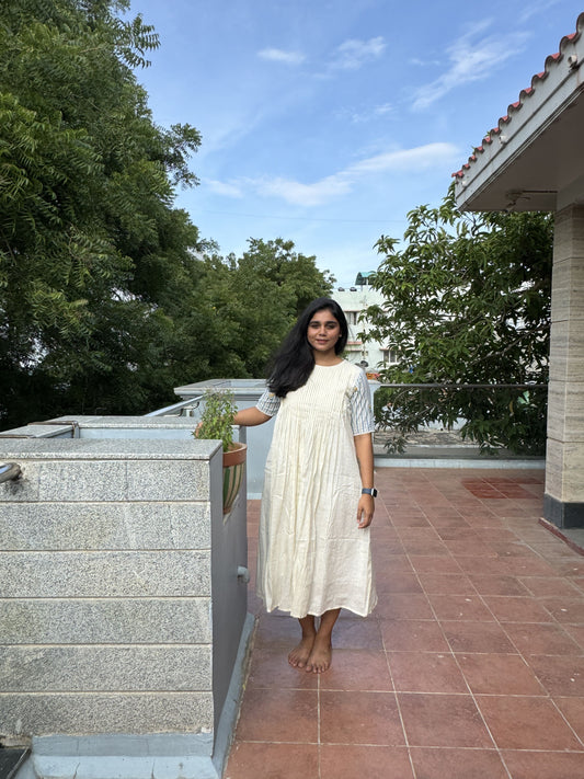 Khadi Pintuck Dress