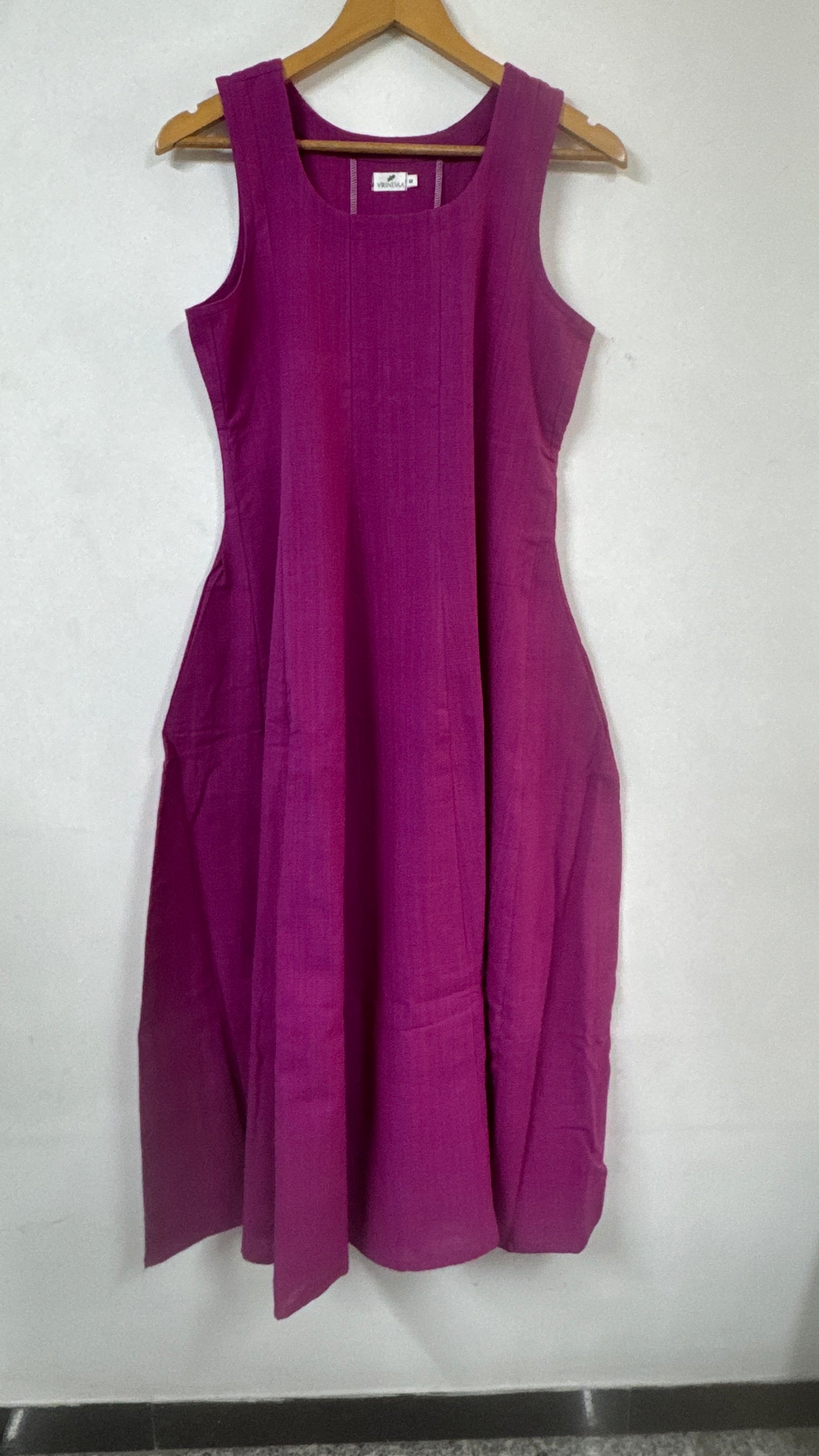 Magenta Panel Dress