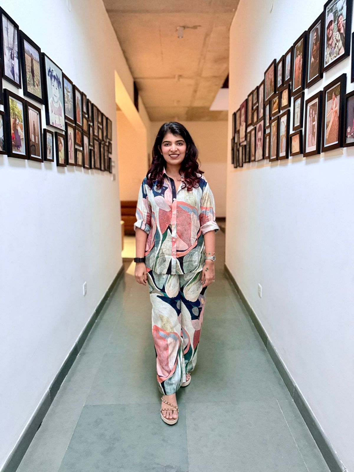 Abstract Watercolor Print Co-ord.