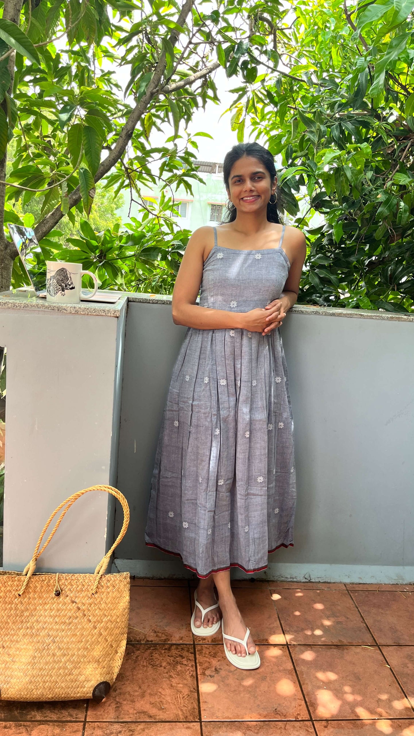Khadi Spaghetti Dress