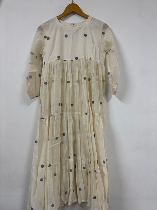 The Whispering Willow Polka Dot Maxi Dress