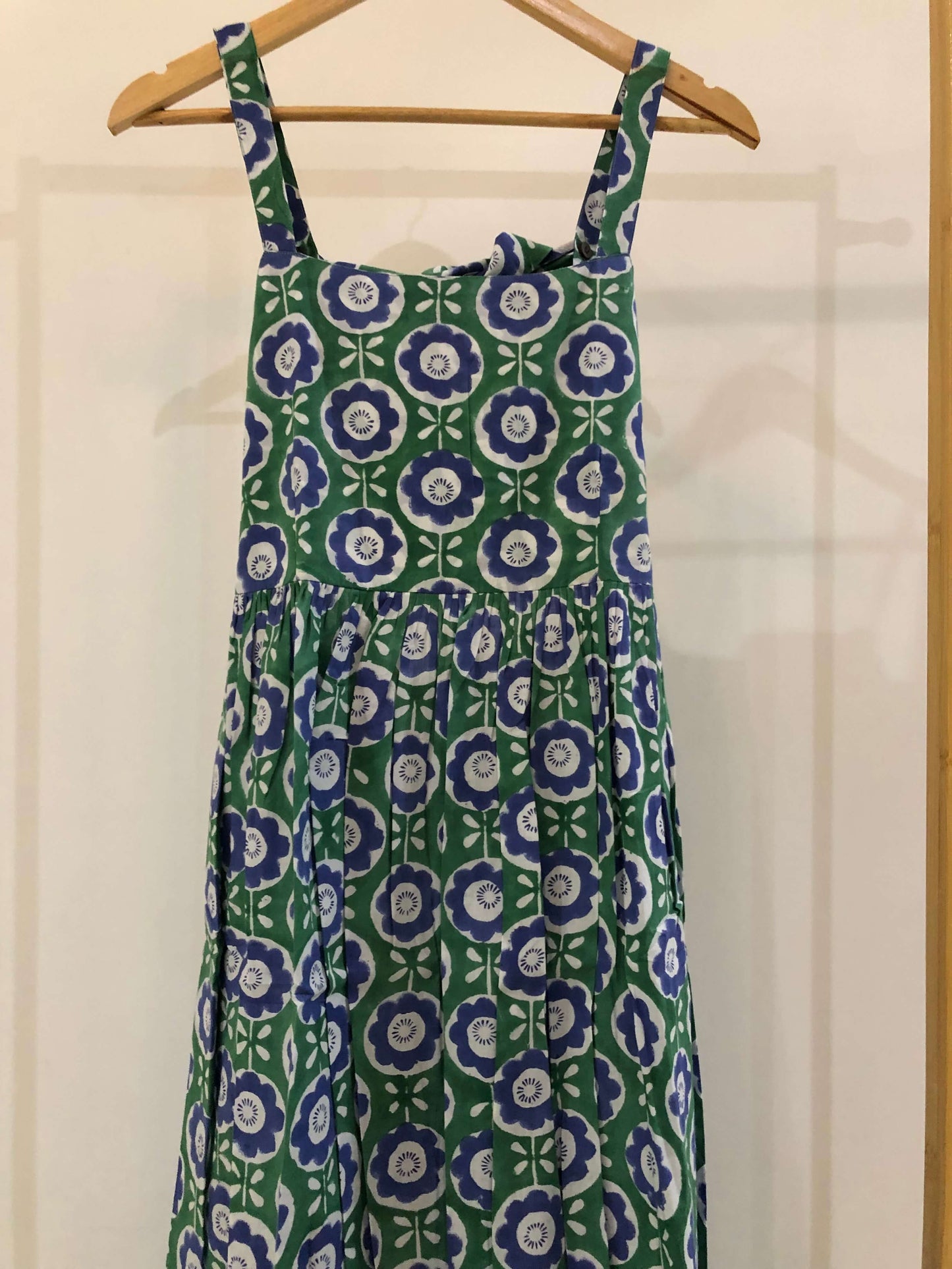 Green Blue Floral dress