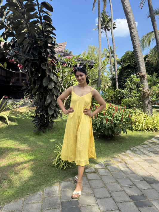 Yellow Dot Dress