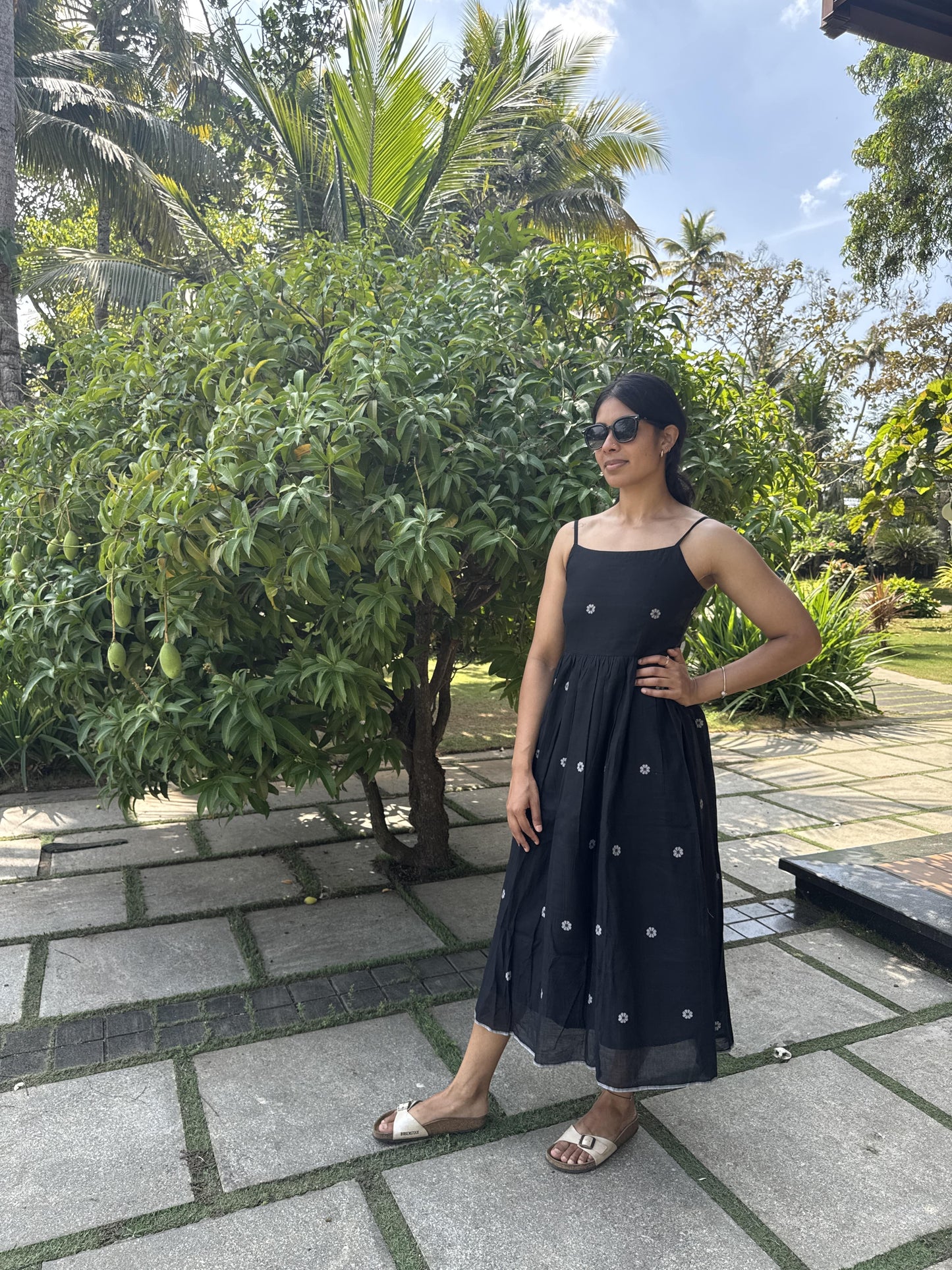 Jamdani Spaghetti Dress