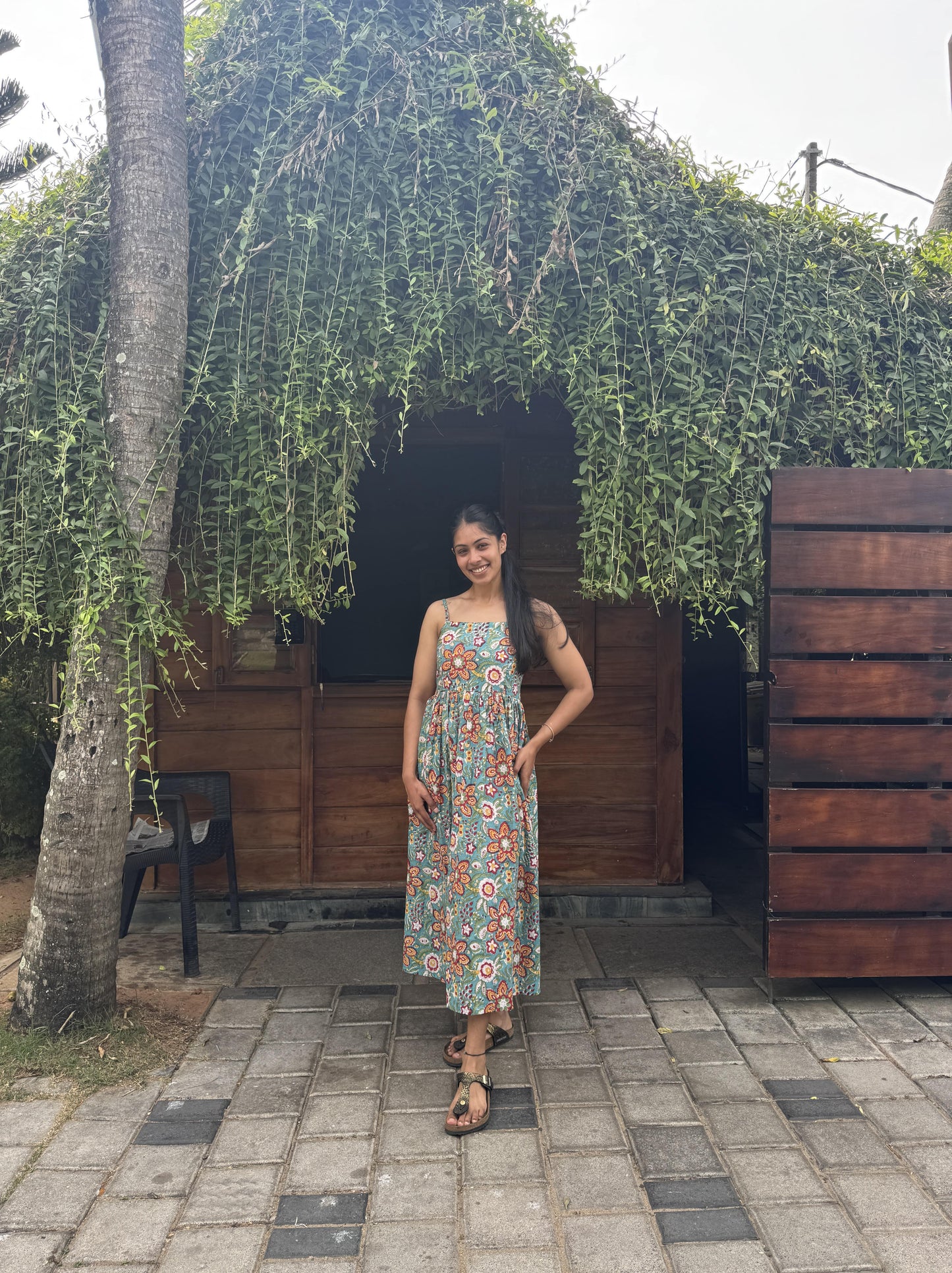 Green Spaghetti Dress