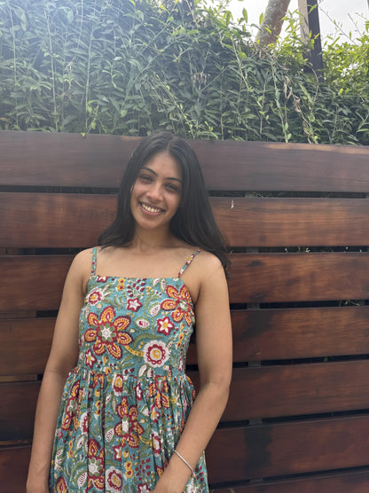 Green Spaghetti Dress