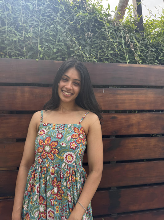 Green Spaghetti Dress