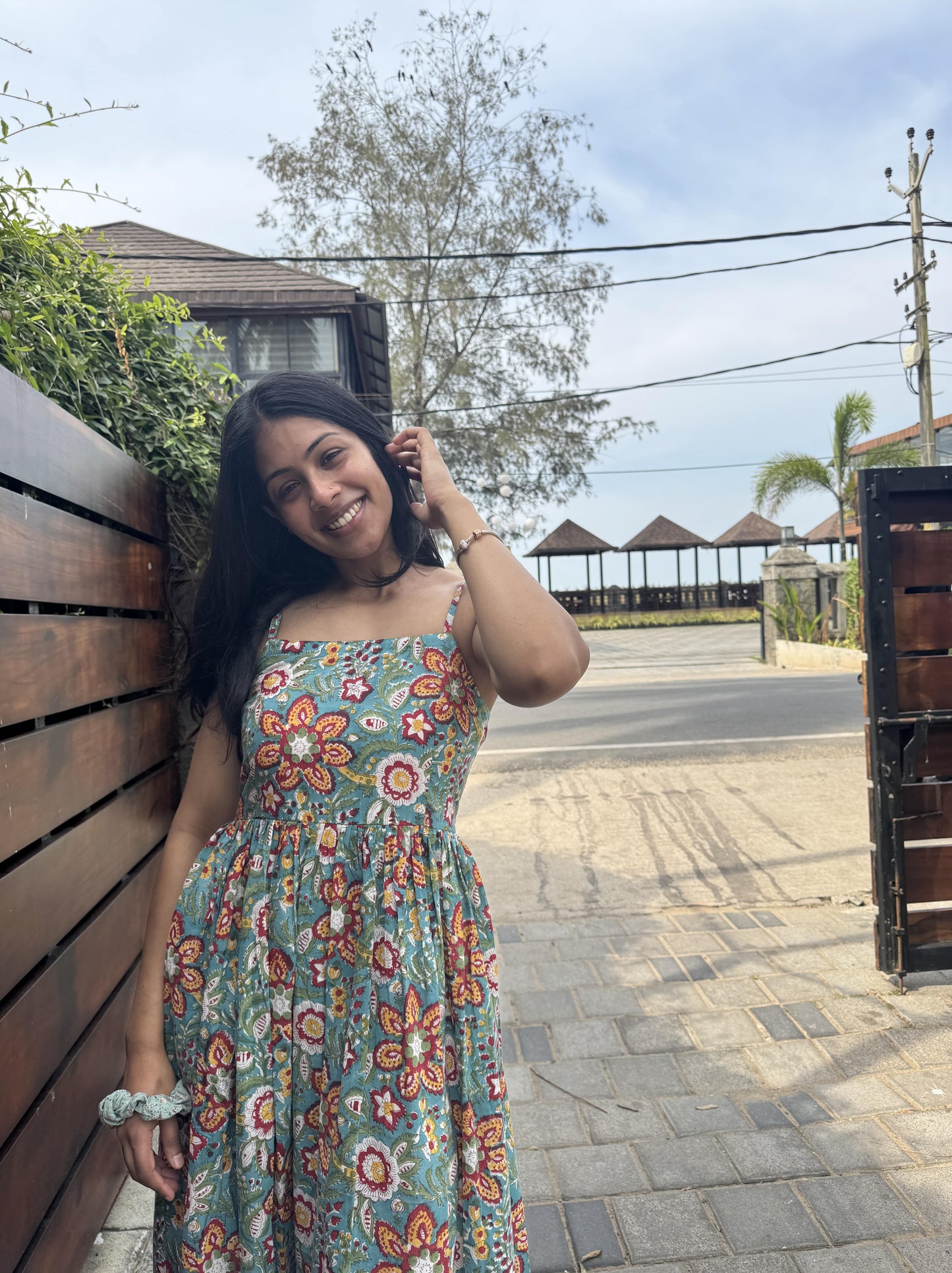 Green Spaghetti Dress