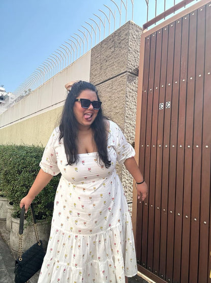 Daisy Field Tiered Midi Dress