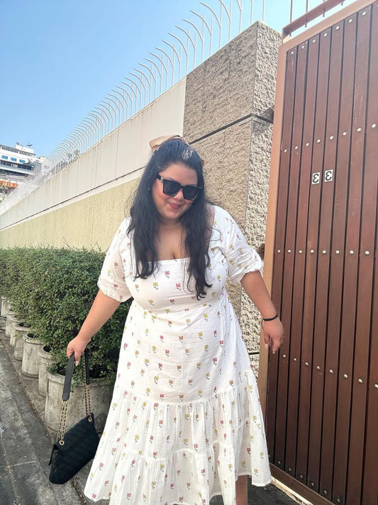 Daisy Field Tiered Midi Dress