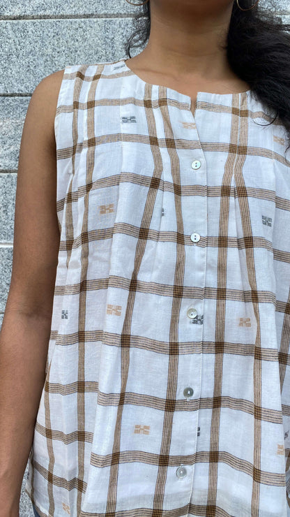 Khadi Jamdani Top