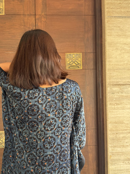 Ajrakh Modal Kaftan Dress