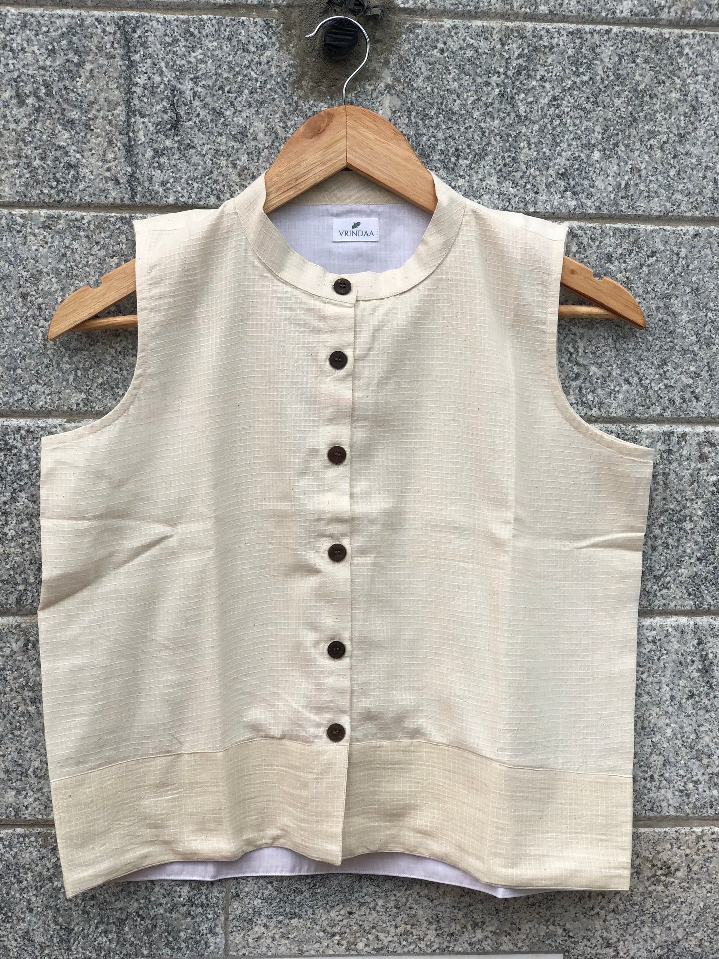 White Khadi Top