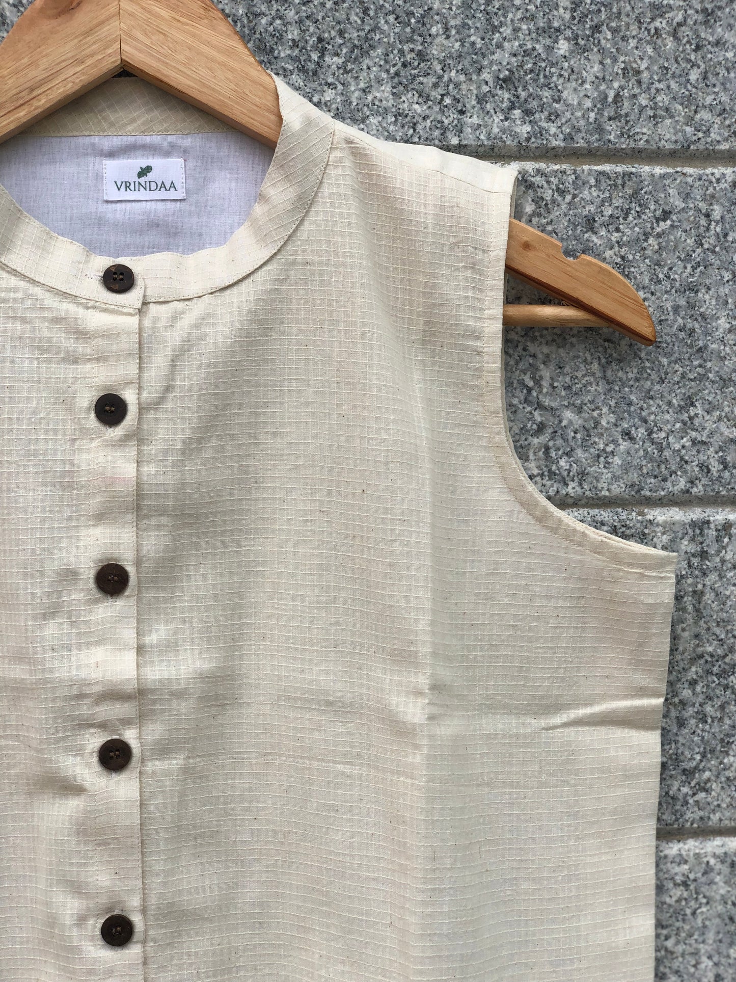 White Khadi Top
